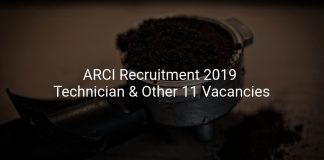 ARCI Recruitment 2019