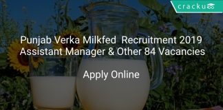 Punjab Verka Milkfed Recruitment 2019 Assistant Manager & Other 84 Vacancies