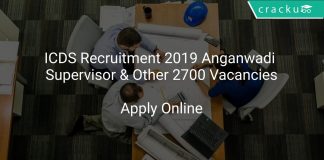 ICDS Recruitment 2019 Anganwadi Supervisor & Other 2700 Vacancies