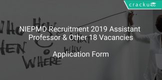 NIEPMD Recruitment 2019 Assistant Professor & Other 18 Vacancies