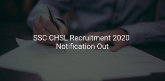 SSC CHSL Recruitment 2020