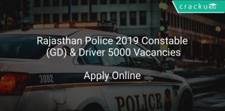 Rajasthan Police Constable Recruitment 2019
