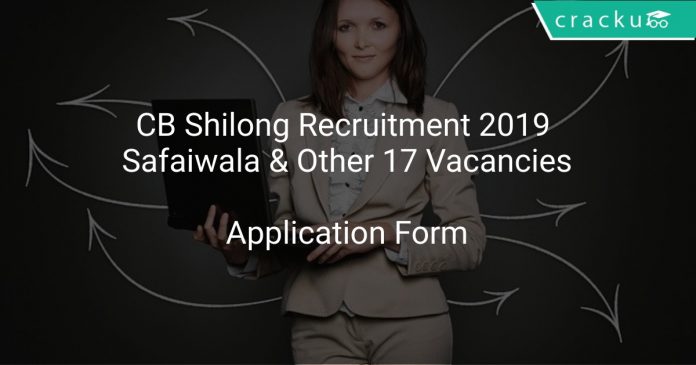 Shilong Cantonment Board Recruitment 2019