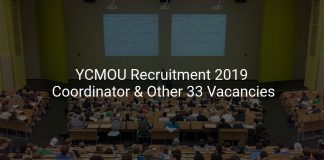 YCMOU Recruitment 2019