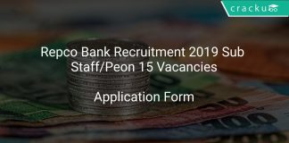Repco Bank Recruitment 2019