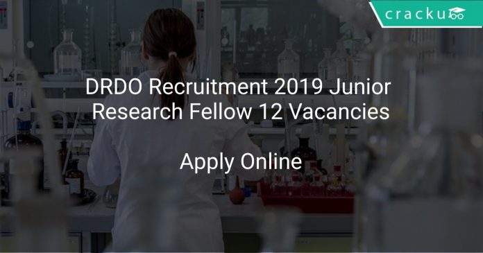 DRDO JRF Recruitment 2019