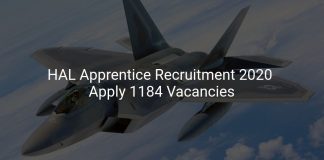 HAL Apprentice Recruitment 2020