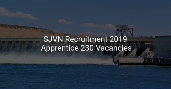 SJVN Recruitment 2019