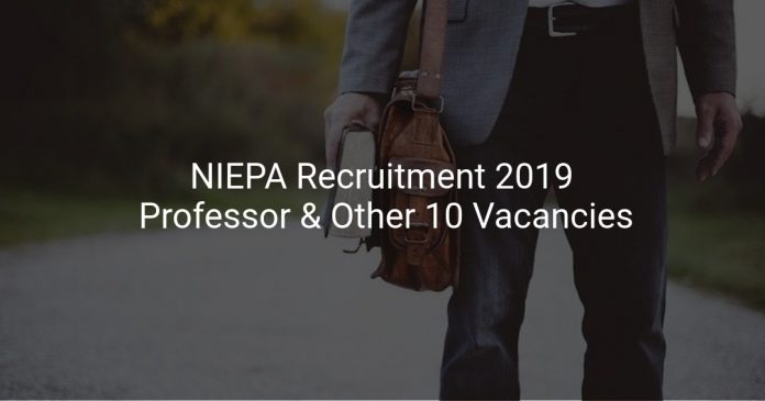 NIEPA Recruitment 2019