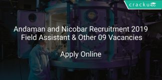 Andaman and Nicobar Administration Recruitment 2019