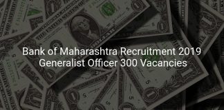 Bank of Maharashtra Recruitment 2019