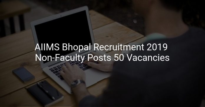 AIIMS Bhopal Recruitment 2019