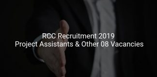 RCC Recruitment 2019