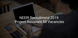 NEERI Recruitment 2019