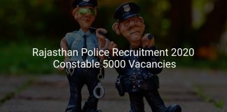 Rajasthan Police Recruitment 2020