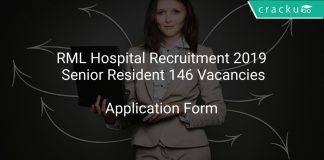 RML Hospital Recruitment 2019 Senior Resident 146 Vacancies