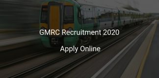 GMRC Recruitment 2020