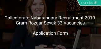 Collectorate Nabarangpur Recruitment 2019 Gram Rozgar Sevak 33 Vacancies