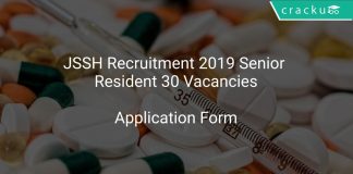JSSH Recruitment 2019 Senior Resident 30 Vacancies
