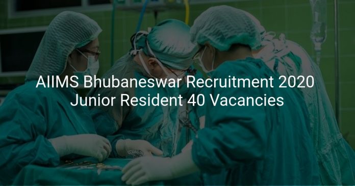 AIIMS Bhubaneswar Recruitment 2020
