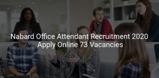 Nabard Office Attendant Recruitment 2020