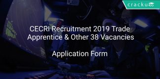 CECRI Recruitment 2019 Trade Apprentice & Other 38 Vacancies