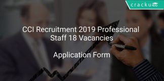 CCI Recruitment 2019 Professional Staff 18 Vacancies