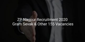 ZP Nagpur Recruitment 2020 Gram Sevak & Other 155 Vacancies