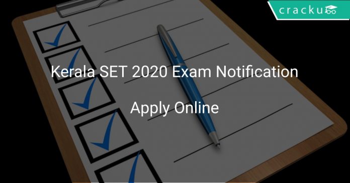 Kerala SET 2020 Exam Notification