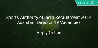 Sports Authority of India Recruitment 2019 Assistant Director 19 Vacancies
