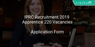 IPRC Recruitment 2019 Apprentice 220 Vacancies