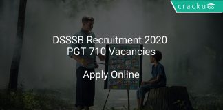 DSSSB PGT Recruitment 2020