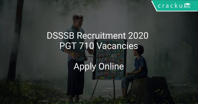 DSSSB PGT Recruitment 2020