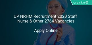 UP NRHM Recruitment 2020 Staff Nurse & Other 2764 Vacancies