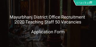 Mayurbhanj District Office Recruitment 2020 Teaching Staff 50 Vacancies