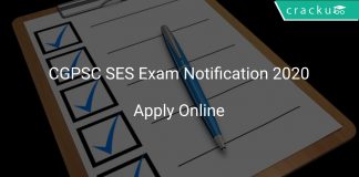 CGPSC SES Exam Notification 2020