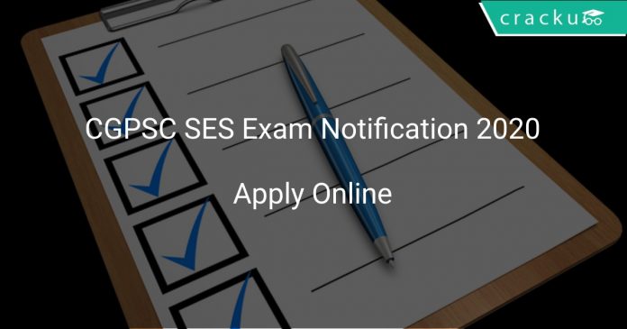 CGPSC SES Exam Notification 2020