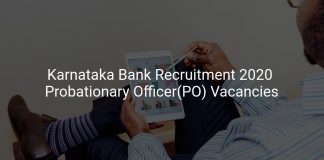 Karnataka Bank Recruitment 2020