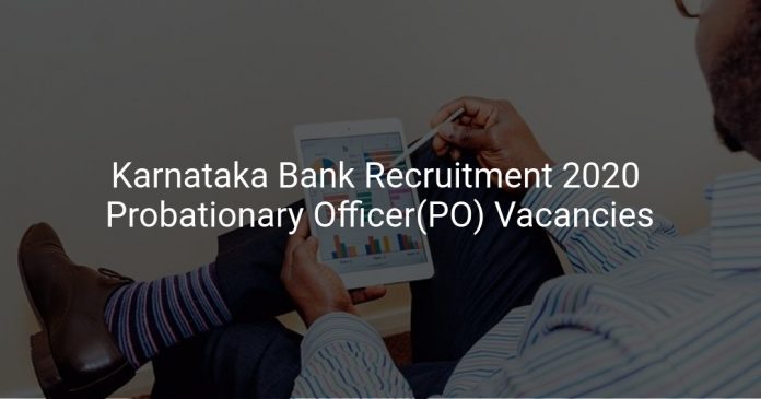 Karnataka Bank Recruitment 2020