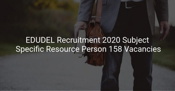 EDUDEL Recruitment 2020