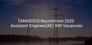 TANGEDCO Recruitment 2020