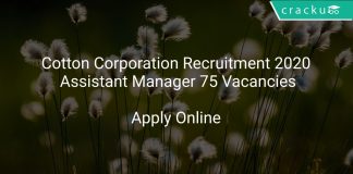 Cotton Corporation Recruitment 2020 Assistant Manager 75 Vacancies