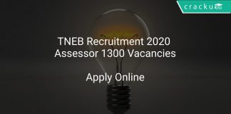 TNEB Recruitment 2020 Assessor 1300 Vacancies
