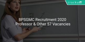 BPSGMC Recruitment 2020 Professor & Other 57 Vacancies