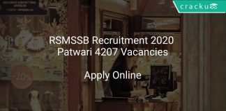 RSMSSB Recruitment 2020