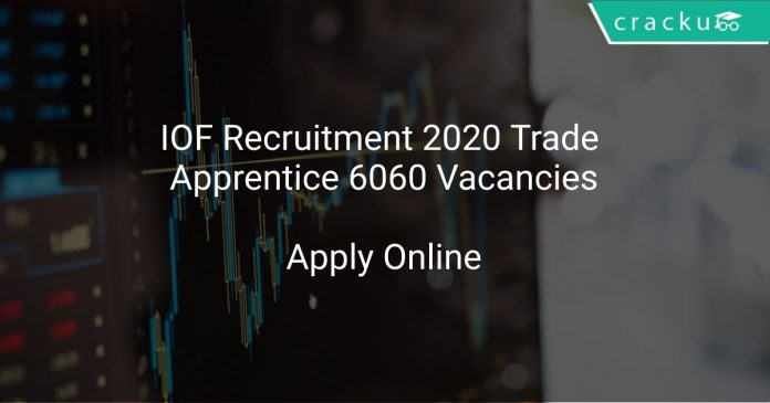 IOF Recruitment 2020 Trade Apprentice 6060 Vacancies