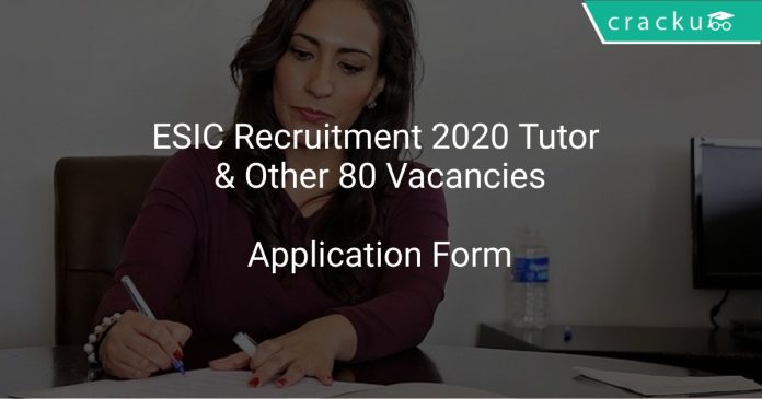ESIC Hyderabad Recruitment 2020