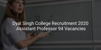 Dyal Singh College Recruitment 2020