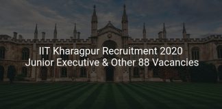 IIT Kharagpur Recruitment 2020