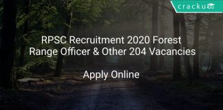 RPSC Forest Officer Recruitment 2020